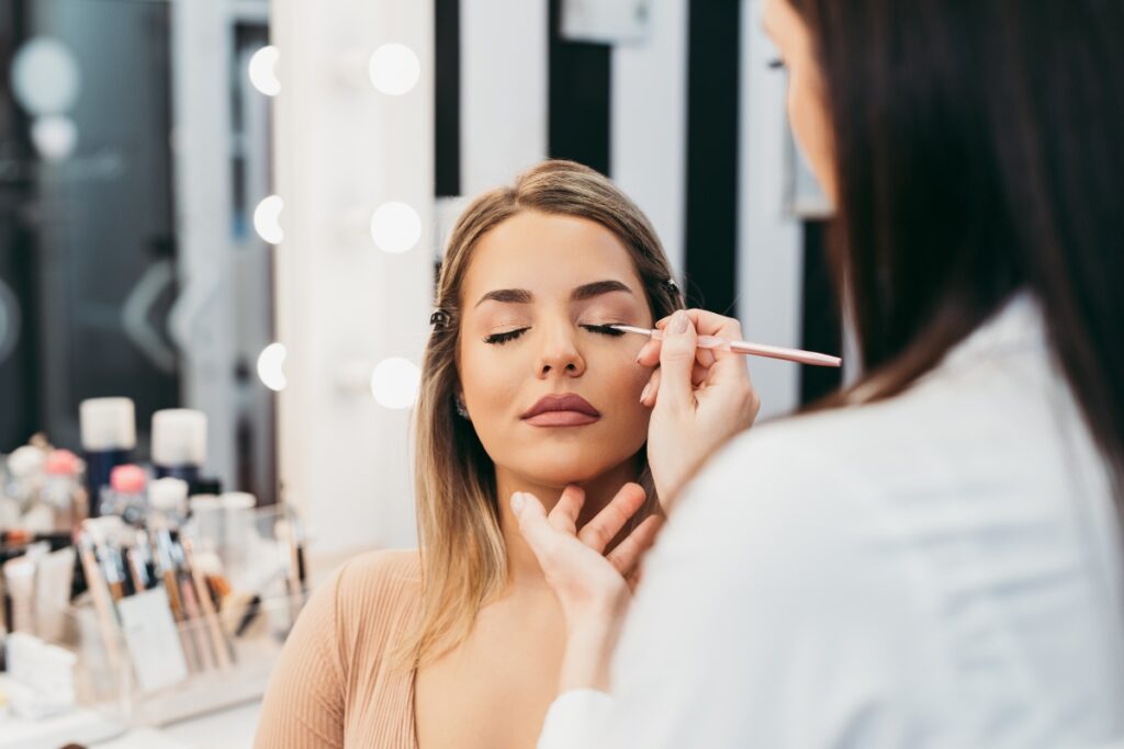 wedding makeup timeline