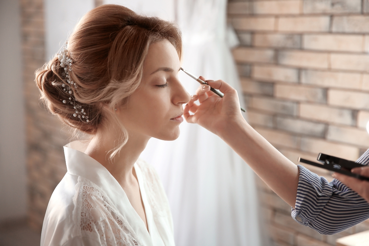 wedding hair and makeup trial Michigan
